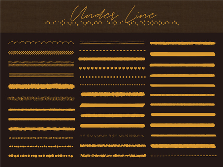 Gold line that shines on a black background Gold line that shines on a black background