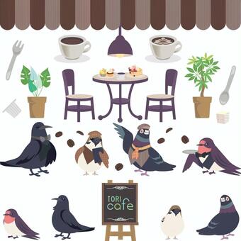 Birds and cafe? Set 01 Birds and cafe? Set 01
