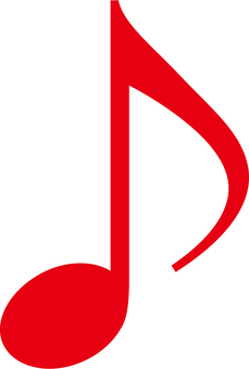 Eighth note _ red Eighth note _ red