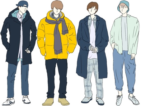 Street fashion men's set Street fashion men's set
