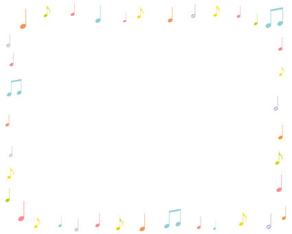 Musical note frame 2 Musical note frame 2