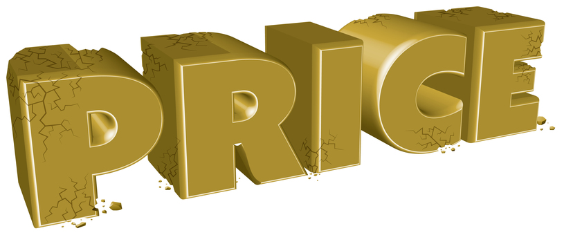 Price destruction golden three-dimensional characters Price destruction golden three-dimensional characters