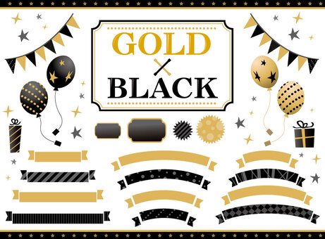 Material Black and Gold Material Black and Gold