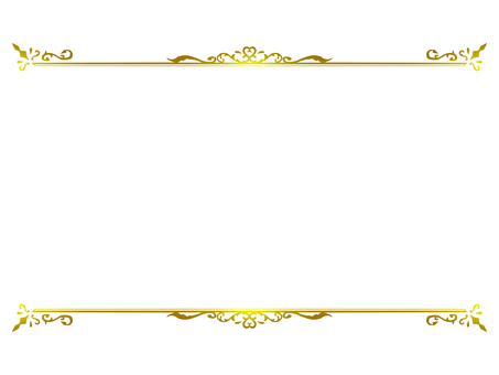 Vintage top and bottom frame (gold) Vintage top and bottom frame (gold)
