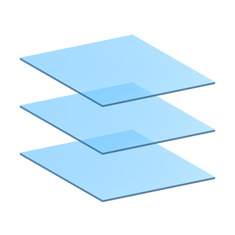 Three-layer filter layer translucent transparent Three-layer filter layer translucent transparent