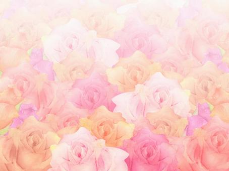 Watercolor photo-booth of hand-painted roses Watercolor photo-booth of hand-painted roses