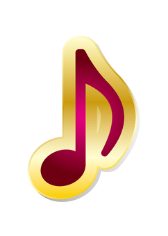 Note - gold ふ ち ど り 3 Note - gold ふ ち ど り 3