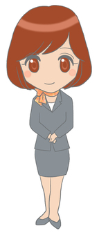 A woman in a suit A woman in a suit