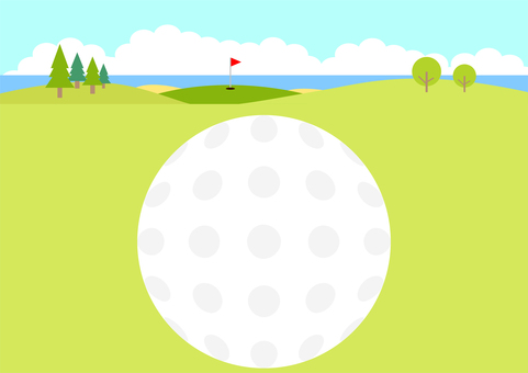 Golf course ball frame Golf course ball frame